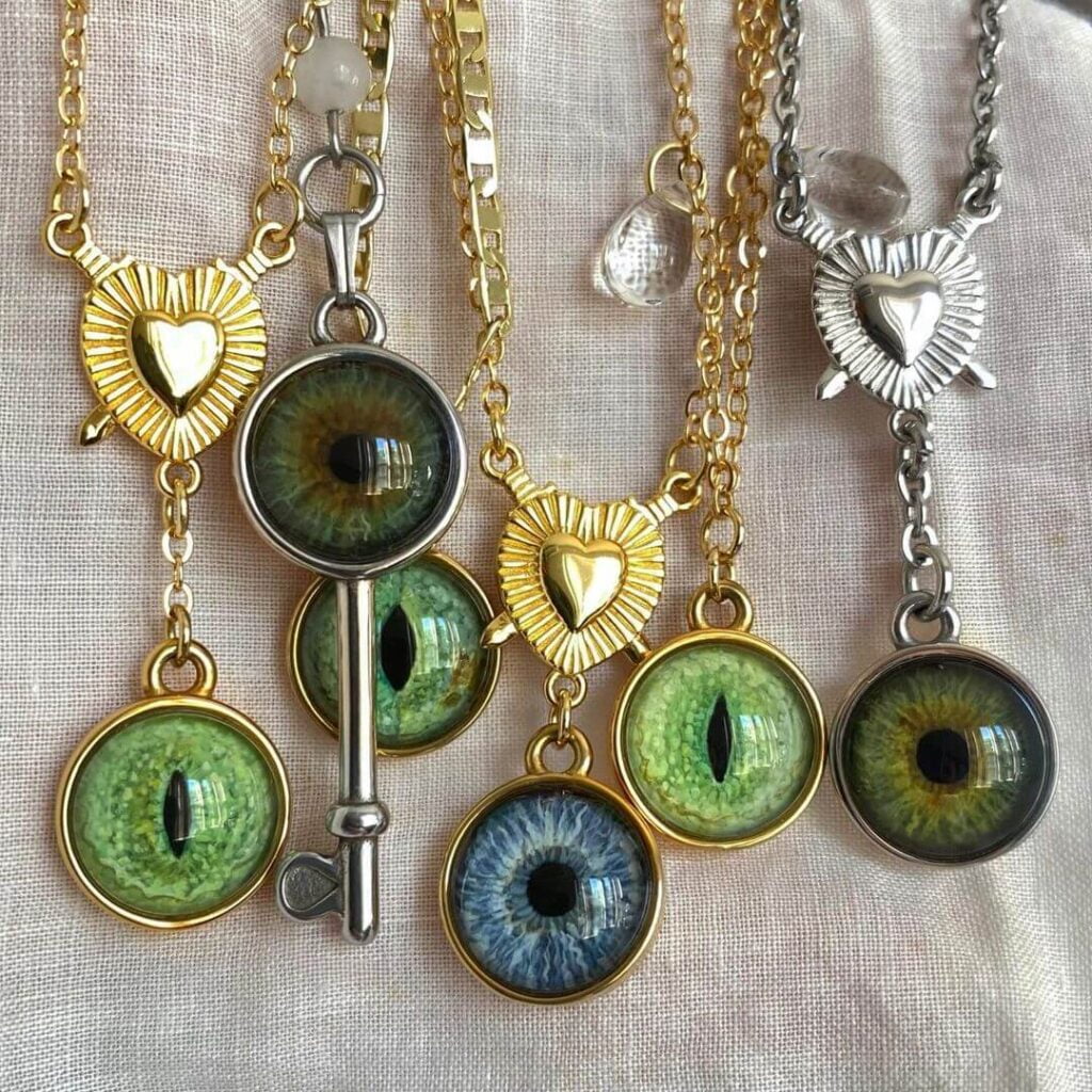 Custom Cat Eye Jewelry Pendant