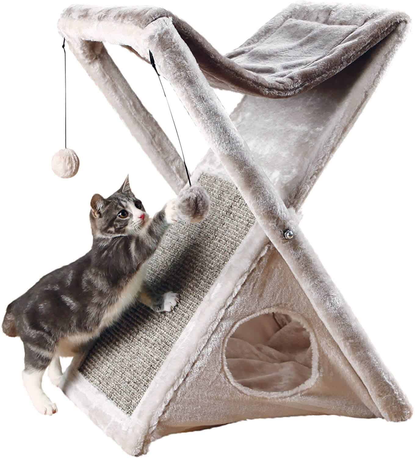 TRIXIE Pet Products Miguel Fold and Store Cat Tower