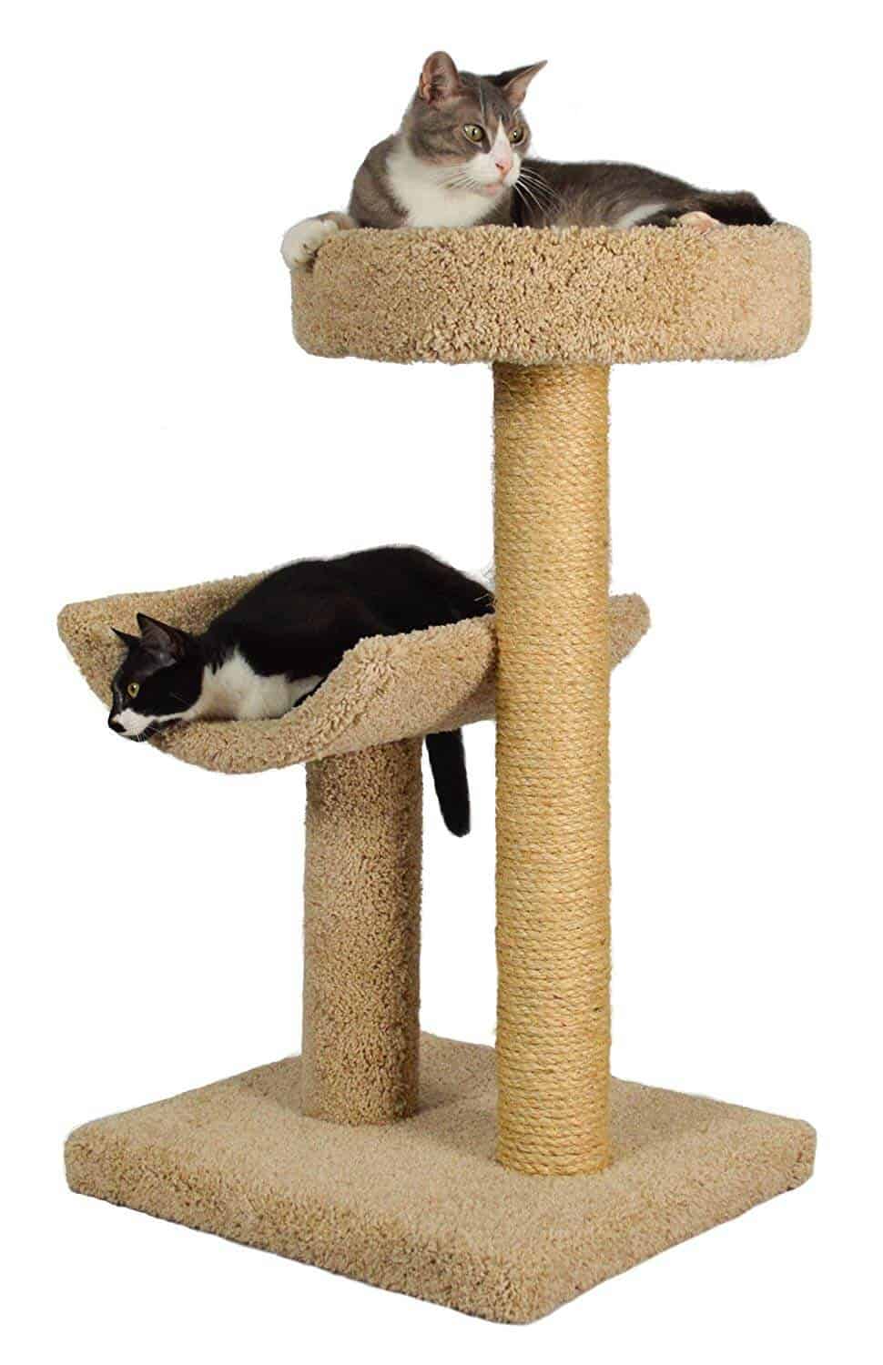 Simple Sleeper Cat Scratch Post and Bed