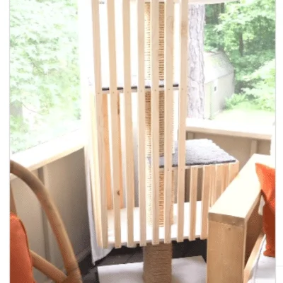 Cat Tower With a Scratching Post