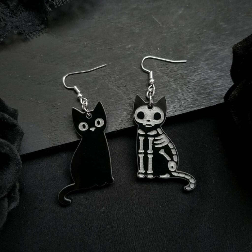 Mismatched Cat Earrings