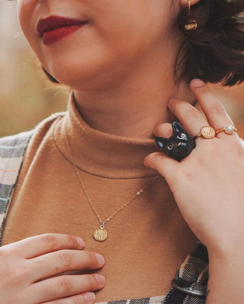 Nil Black Cat Ring