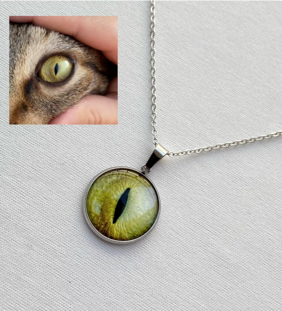 Steel Cat Eye Necklace