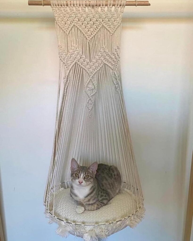 Macrame Cat Hammock