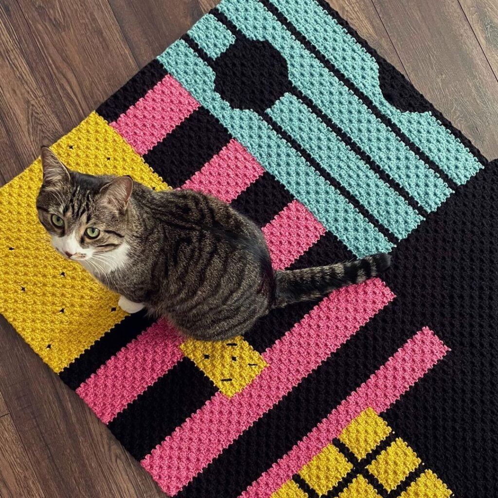 Spooky Patterned Cat Blanket